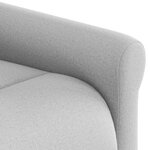 vidaXL Fauteuil inclinable gris nuage tissu