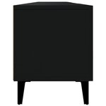 vidaXL Meuble TV noir 180x31 5x40 cm bois d'ingénierie