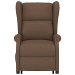 vidaXL Fauteuil Marron Tissu