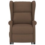 vidaXL Fauteuil Marron Tissu