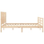 vidaXL Cadre de lit sans matelas bois massif