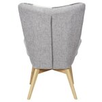 Fauteuil patchwork -Tissu  Gris - L 65 x P 74 x H 100 cm - HELSINKI