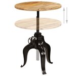 vidaXL Meuble de bar 5 Pièces Bois massif de manguier