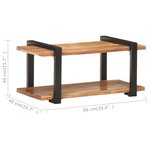 vidaXL Meuble TV 90x40x40 cm Bois d'acacia solide