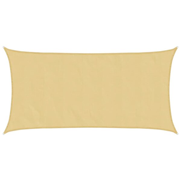 vidaXL Voile d'ombrage sable 4x2 m 100   polyester oxford
