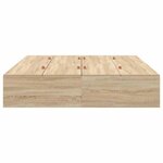 vidaXL Cadre de lit Chêne sonoma 200 x 150 x 31 5 cm Bois d'ingénierie