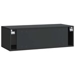 vidaXL Meuble TV mural Noir 98 x 41 x 30 cm Bois d'ingénierie