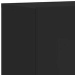 vidaXL Meubles TV muraux 2 Pièces noir 80x30x41 cm