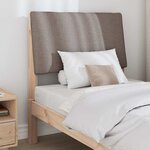 vidaXL Tête de lit capitonnée Taupe 75 cm Pin massif