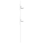vidaXL Porte-manteau mural Blanc 65 x 3 x 100 cm Bois d'ingénierie