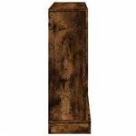 VidaXL Cadre de cheminée chêne fumé 100x30x87 5 cm bois d'ingénierie
