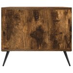 vidaXL Table basse Chêne fumé 90 x 50 x 40 cm Bois d'ingénierie