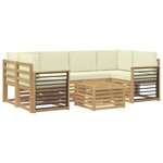 vidaXL Ensemble de canapés d'extérieur 7 pc