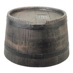 Nature Support de baril d'eau de pluie aspect de bois 45x28 5cm Marron