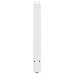 vidaXL Pieds de table à manger Blanc 2 pièces 50 x (72-73) cm Acier