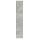 vidaXL Séparateur de pièce/Bibliothèque Gris béton Bois d’ingénierie