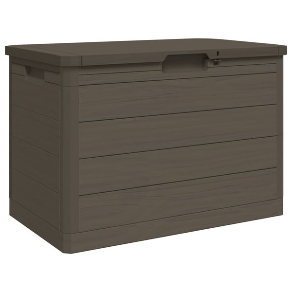 vidaXL Boîte à coussins d'extérieur brun 77 5x44 5x53 cm polypropylène