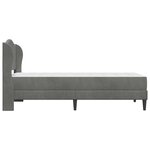 vidaXL Cadre de lit avec tête de lit Gris foncé 80 x 200 cm Velours