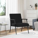 vidaXL fauteuil Noir 59 x 75 x 78 cm tissu