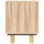 vidaXL Meuble TV Marron 105x30x40 cm Bois de pin massif rotin naturel
