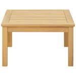 vidaXL Table basse Acacia clair 60 x 60 x 36 cm Bois d'Acacia Massif