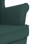vidaXL Chaise à bascule vert foncé 74x90x102 cm tissu