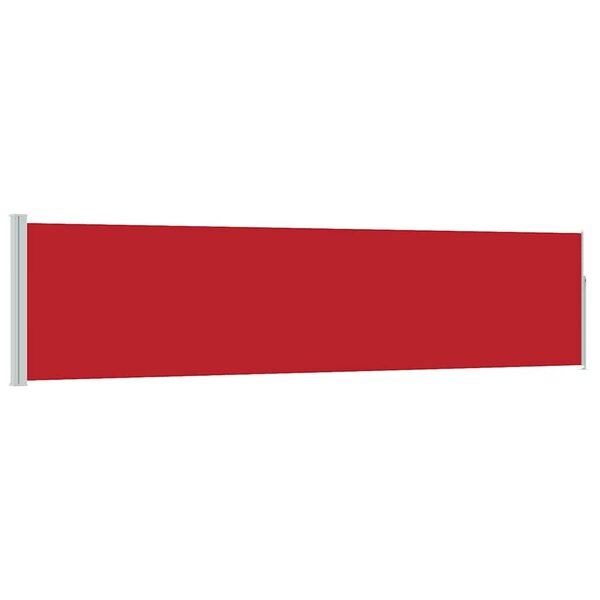 vidaXL Auvent latéral rétractable de patio 120x500 cm Rouge