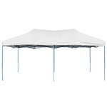 vidaXL Tente de réception pliable professionnelle 3x6 m Acier Blanc