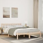 vidaXL Cadre de lit extra long sans matelas 160x220 cm bois massif pin