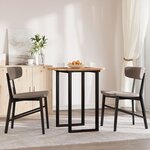 vidaXL Dessus de table rond Ø70x2 cm bois massif d'acacia