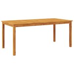vidaXL Table à manger de jardin 180x90x75 cm bois massif d'acacia