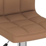 vidaXL Tabourets de bar lot de 2 marron tissu