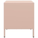 vidaXL Tables de chevet 2 Pièces rose 35x39x43 5 cm acier
