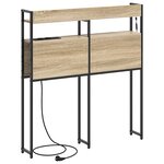 vidaXL Tête de lit avec étagère Chêne sonoma 90 cm Bois d'ingénierie