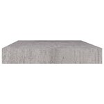vidaXL Étagère murale flottante gris béton 50x23x3 8 cm MDF
