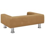 vidaXL Canapé pour enfants marron 70x45x26 5 cm velours