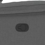 vidaXL Fauteuil de massage inclinable Gris foncé Tissu