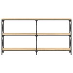 vidaXL Table console chêne sonoma 156x28x80 5 cm bois d'ingénierie