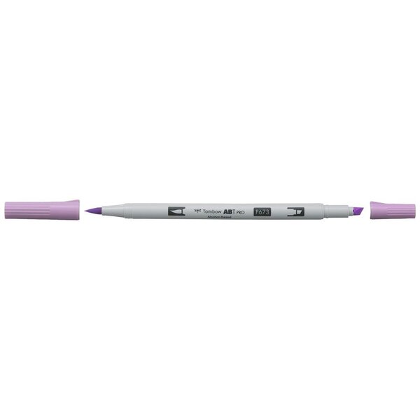 Marqueur Base Alcool Double Pointe ABT PRO 673 orchidée x 6 TOMBOW