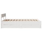 vidaXL Cadre de lit sans matelas blanc 140x200 cm bois de pin massif