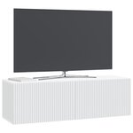 vidaXL Meuble TV mural Blanc 98 x 31 x 30 cm Bois d'ingénierie