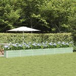 vidaXL Jardinière Vert pastel 480 x 50 x 45 cm Acier galvanisé