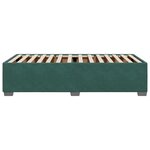 vidaXL Cadre de lit Vert foncé 90x190 cm Velours