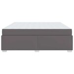 vidaXL Cadre de lit Gris 200 x 200 cm Faux cuir