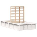 vidaXL Cadre de lit Blanc 80 x 200 cm Pin massif