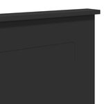 vidaXL Tête de lit Chêne noir 120 cm Bois d'ingénierie