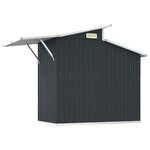 vidaXL Abri de jardin Anthracite 270x130x208 5 cm Acier galvanisé
