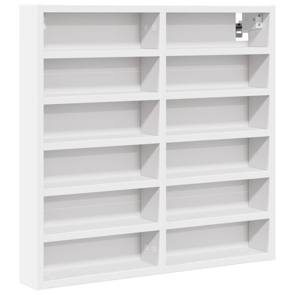 vidaXL Armoire à vitrine blanc 60x8 5x58 cm bois d'ingénierie