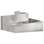 vidaXL Planteur 80x80x50 cm en inox