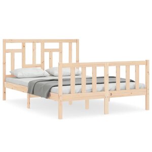 vidaXL Cadre de lit sans matelas 120x200 cm bois de pin massif